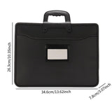 Business Briefcase Edge Stitching with Zipper Water Resistant File Carry Bag