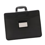 Business Briefcase Edge Stitching with Zipper Water Resistant File Carry Bag
