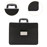 Business Briefcase Edge Stitching with Zipper Water Resistant File Carry Bag