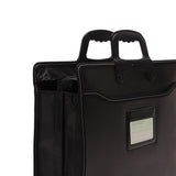 Business Briefcase Edge Stitching with Zipper Water Resistant File Carry Bag