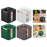 Maxbell 5 in 1 Sticky Note Holder Dispenser Students Study Workers Sticky Index Tabs Black