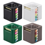 Maxbell 5 in 1 Sticky Note Holder Dispenser Students Study Workers Sticky Index Tabs Black