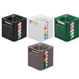 Maxbell 5 in 1 Sticky Note Holder Dispenser Students Study Workers Sticky Index Tabs Black