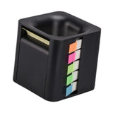 Maxbell 5 in 1 Sticky Note Holder Dispenser Students Study Workers Sticky Index Tabs Black