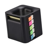 Maxbell 5 in 1 Sticky Note Holder Dispenser Students Study Workers Sticky Index Tabs Black