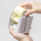 Maxbell 5 in 1 Sticky Note Holder Dispenser Students Study Workers Sticky Index Tabs White