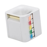 Maxbell 5 in 1 Sticky Note Holder Dispenser Students Study Workers Sticky Index Tabs White