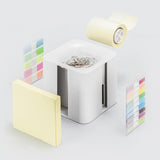 Maxbell 5 in 1 Sticky Note Holder Dispenser Students Study Workers Sticky Index Tabs White