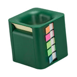 Maxbell 5 in 1 Sticky Note Holder Dispenser Students Study Workers Sticky Index Tabs Deep Green
