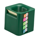 Maxbell 5 in 1 Sticky Note Holder Dispenser Students Study Workers Sticky Index Tabs Deep Green