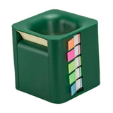 Maxbell 5 in 1 Sticky Note Holder Dispenser Students Study Workers Sticky Index Tabs Deep Green