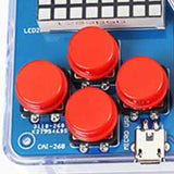 DIY Game Soldering Kit Pixel Game for Kids Family and Friends School College square green light