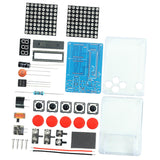 DIY Game Soldering Kit Pixel Game for Kids Family and Friends School College round red light