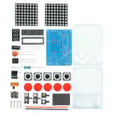 DIY Game Soldering Kit Pixel Game for Kids Family and Friends School College round red light