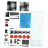 DIY Game Soldering Kit Pixel Game for Kids Family and Friends School College round red light