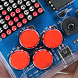 DIY Game Soldering Kit Pixel Game for Kids Family and Friends School College round red light