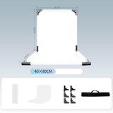 Maxbell Photography Background Kit PVC Photo Backdrop for Small Product Photo Studio 40x40x40cm