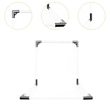 Maxbell Photography Background Kit PVC Photo Backdrop for Small Product Photo Studio 80x80x80cm