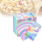 Maxbell 500 Pieces Holographic Resealable Bags 4x6 inch Organization Smellproof Bags