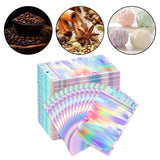 Maxbell 500 Pieces Holographic Resealable Bags 4x6 inch Organization Smellproof Bags