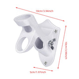 Maxbell Flag Pole Holder Strong Anti Rust Double Positions for Outdoor Outside House White