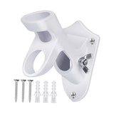 Maxbell Flag Pole Holder Strong Anti Rust Double Positions for Outdoor Outside House White