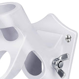 Maxbell Flag Pole Holder Strong Anti Rust Double Positions for Outdoor Outside House White