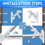 Maxbell Flag Pole Holder Strong Anti Rust Double Positions for Outdoor Outside House White