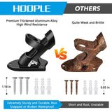 Maxbell Flag Pole Holder Strong Anti Rust Double Positions for Outdoor Outside House Black