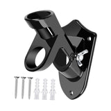 Maxbell Flag Pole Holder Strong Anti Rust Double Positions for Outdoor Outside House Black