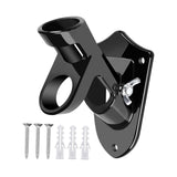 Maxbell Flag Pole Holder Strong Anti Rust Double Positions for Outdoor Outside House Black