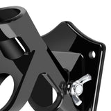 Maxbell Flag Pole Holder Strong Anti Rust Double Positions for Outdoor Outside House Black