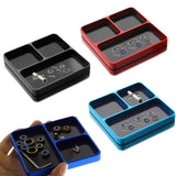 Maxbell Magnetic Tool Holder Tray Small Parts Storage Tray for RC Car Airplane Parts Black