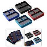 Maxbell Magnetic Tool Holder Tray Small Parts Storage Tray for RC Car Airplane Parts Black
