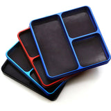 Maxbell Magnetic Tool Holder Tray Small Parts Storage Tray for RC Car Airplane Parts Black