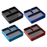 Maxbell Magnetic Tool Holder Tray Small Parts Storage Tray for RC Car Airplane Parts Black