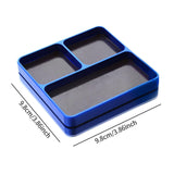 Maxbell Magnetic Tool Holder Tray Small Parts Storage Tray for RC Car Airplane Parts Blue