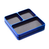 Maxbell Magnetic Tool Holder Tray Small Parts Storage Tray for RC Car Airplane Parts Blue