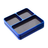 Maxbell Magnetic Tool Holder Tray Small Parts Storage Tray for RC Car Airplane Parts Blue