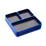 Maxbell Magnetic Tool Holder Tray Small Parts Storage Tray for RC Car Airplane Parts Blue
