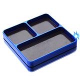 Maxbell Magnetic Tool Holder Tray Small Parts Storage Tray for RC Car Airplane Parts Blue