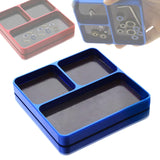 Maxbell Magnetic Tool Holder Tray Small Parts Storage Tray for RC Car Airplane Parts Blue
