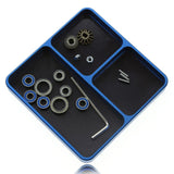 Maxbell Magnetic Tool Holder Tray Small Parts Storage Tray for RC Car Airplane Parts Blue