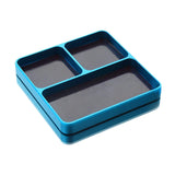 Maxbell Magnetic Tool Holder Tray Small Parts Storage Tray for RC Car Airplane Parts Light Blue