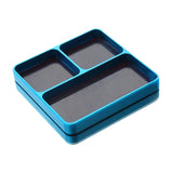 Maxbell Magnetic Tool Holder Tray Small Parts Storage Tray for RC Car Airplane Parts Light Blue