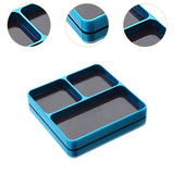 Maxbell Magnetic Tool Holder Tray Small Parts Storage Tray for RC Car Airplane Parts Light Blue