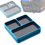 Maxbell Magnetic Tool Holder Tray Small Parts Storage Tray for RC Car Airplane Parts Light Blue