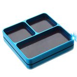 Maxbell Magnetic Tool Holder Tray Small Parts Storage Tray for RC Car Airplane Parts Light Blue