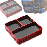Maxbell Magnetic Tool Holder Tray Small Parts Storage Tray for RC Car Airplane Parts Red