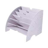 Maxbell Fan Shaped Desk File Organizer Mail Holder for Office Workspace Waiting Room